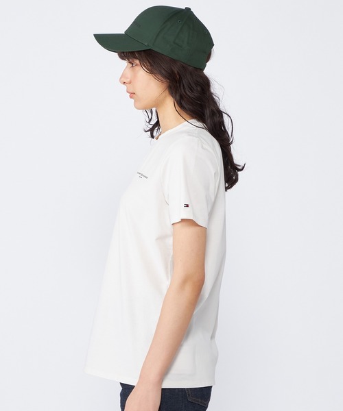 TOMMY HILFIGER(トミーヒルフィガー)の「【オンライン限定】ミニマルロゴTシャツ(Tシャツ/カットソー・レディース・アイボリー/ブルー/ネイビー/ライトグリーン・MEDIUM/SMALL/X-SMALL)」の7枚目の写真