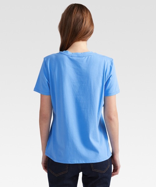 TOMMY HILFIGER(トミーヒルフィガー)の「【オンライン限定】ミニマルロゴTシャツ(Tシャツ/カットソー・レディース・アイボリー/ブルー/ネイビー/ライトグリーン・MEDIUM/SMALL/X-SMALL)」の20枚目の写真
