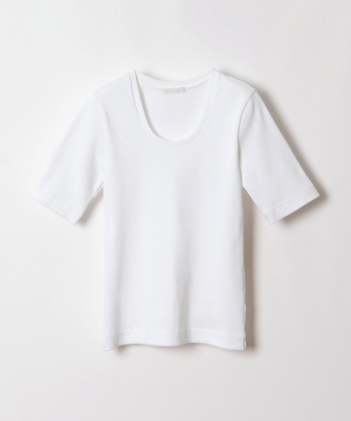 【セール】ディープUネックRIBプルオーバー(Tシャツ/カットソー)|allureville(アルアバイル) 【セール】ディープUネックRIBプルオーバー(Tシャツ/カットソー)|allureville(アルアバイル)