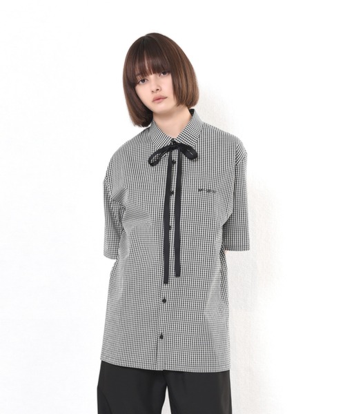 MILKBOY(ミルクボーイ)の「LOGO RIBBON シャツ(シャツ/ブラウス・メンズ・B/A/C・FREE)」の3枚目の写真