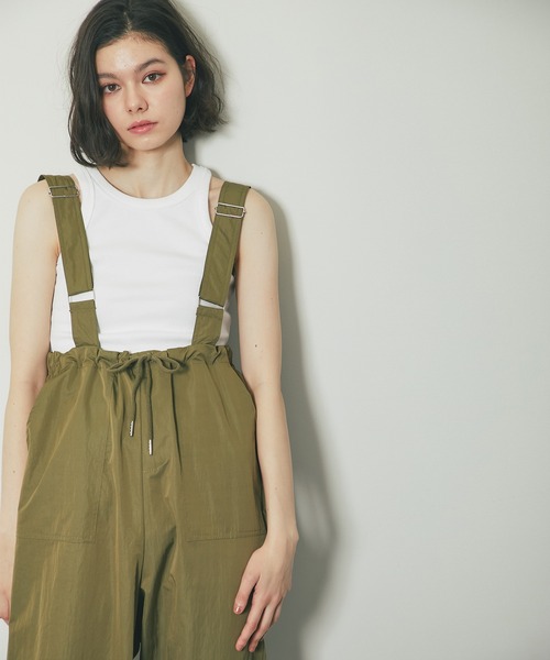 ANOTHER S(アナザーエス)の「サスペンダーパラシュートパンツ(カーゴパンツ・レディース・アイボリー/カーキ/ピンク/ブラック・FREE)」の20枚目の写真