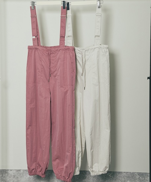 ANOTHER S(アナザーエス)の「サスペンダーパラシュートパンツ(カーゴパンツ・レディース・アイボリー/カーキ/ピンク/ブラック・FREE)」の18枚目の写真