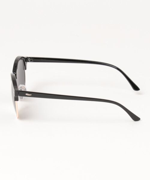 prose verse(プロズヴェール)の「〈UVカット〉ハーフメタルサングラス(サングラス・レディース・ブラック・フリ-)」の2枚目の写真