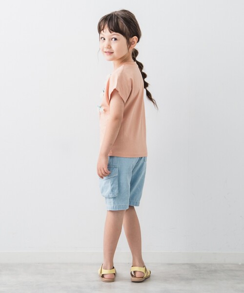 THE SHOP TK (ザ ショップ ティーケー )の「◆【110-150】デニムハーフパンツ(デニムパンツ・キッズ・サックスブルー/ネイビー・11/12/13/14/15 )」の4枚目の写真