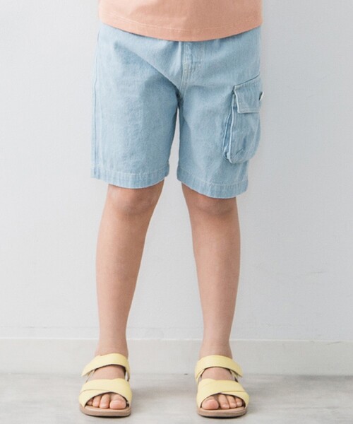 THE SHOP TK (ザ ショップ ティーケー )の「◆【110-150】デニムハーフパンツ(デニムパンツ・キッズ・サックスブルー/ネイビー・11/12/13/14/15 )」の5枚目の写真