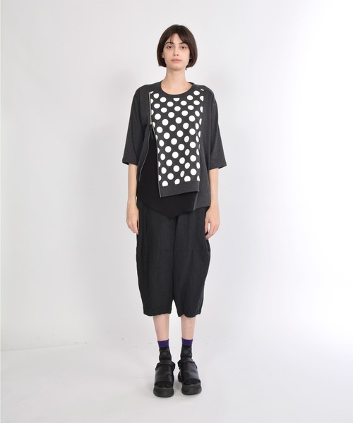 gomme（ゴム）の「フレンチリネン　ニードルパンツ（その他パンツ・レディース・ブルー/ブラック/キナリ・MEDIUM）」の14枚目の写真