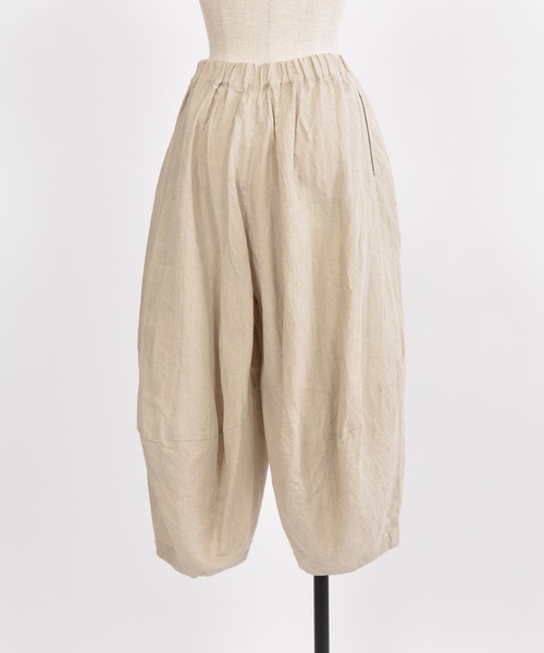 gomme（ゴム）の「フレンチリネン　ニードルパンツ（その他パンツ・レディース・ブルー/ブラック/キナリ・MEDIUM）」の20枚目の写真