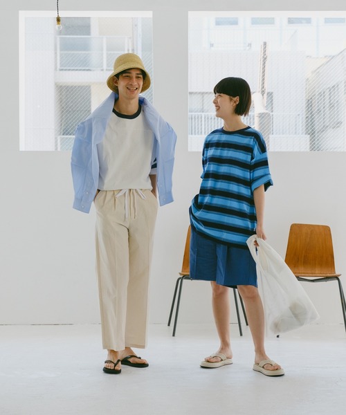 WHIMSIC（ウィムジック）の「【UNISEX】マルチボーダーTシャツ（T