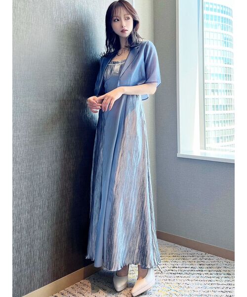 RESEXXY（リゼクシー）の「シアーテーラードジャケット【セットアップ着用可能】（テーラードジャケット・レディース・ブラック/ブルー/イエロー・FREE）」の15枚目の写真