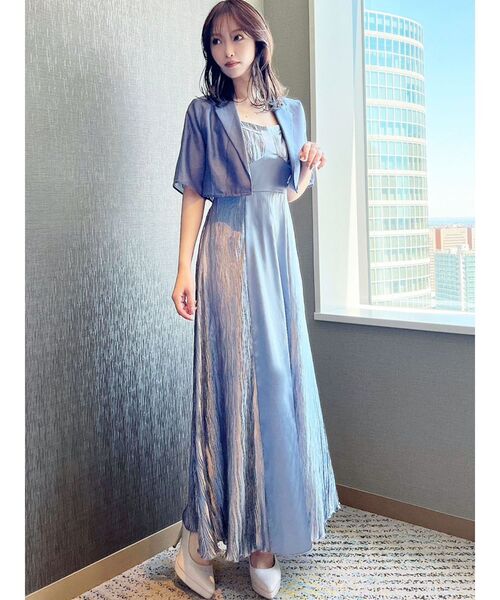 RESEXXY（リゼクシー）の「シアーテーラードジャケット【セットアップ着用可能】（テーラードジャケット・レディース・ブラック/ブルー/イエロー・FREE）」の16枚目の写真