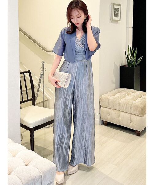 RESEXXY（リゼクシー）の「シアーテーラードジャケット【セットアップ着用可能】（テーラードジャケット・レディース・ブラック/ブルー/イエロー・FREE）」の17枚目の写真