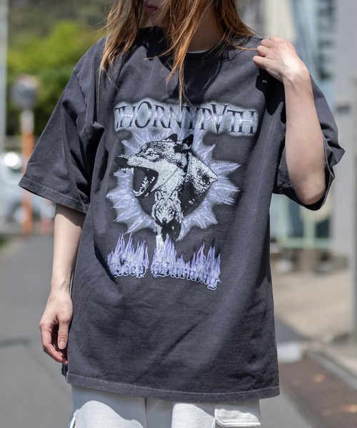 JOHN'S CLOSET（ジョンズクローゼット）の「【13】ストーンウォッシュ ハードグラフィックプリント BIG Tシャツ（Tシャツ/カットソー・メンズ・ブラック系その他/ブラック系その他2・LARGE/MEDIUM）」の11枚目の写真