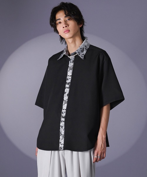 Ellno Loset（エルノロゼット）の「ジャガードクレリックシャツSS