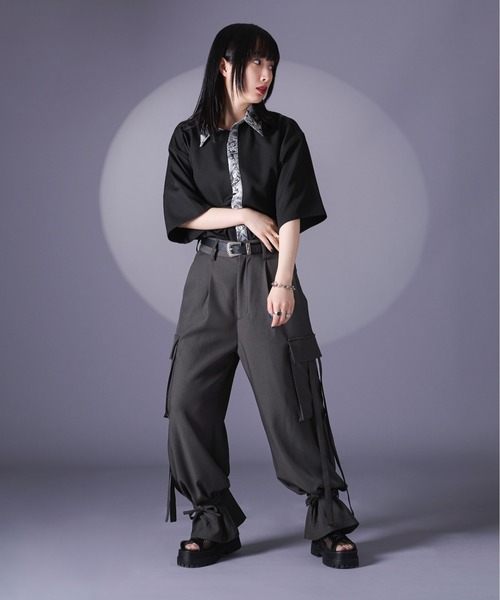 Ellno Loset（エルノロゼット）の「ジャガードクレリックシャツSS