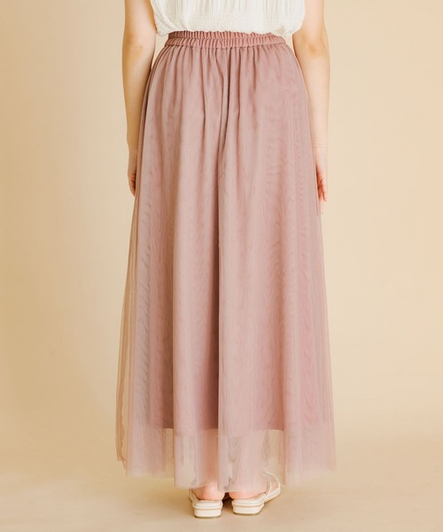 HEYUMM(ヘユム)の「ソフトチュールイージースカート(スカート・レディース・ブラック/ライトピンク/ライトベージュ・SMALL/MEDIUM)」の18枚目の写真