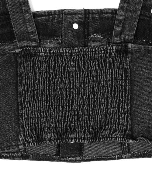 Figments(フィグメンツ)の「デニムビスチェ(ベスト・レディース・ブラック/ブルー・FREE)」の13枚目の写真