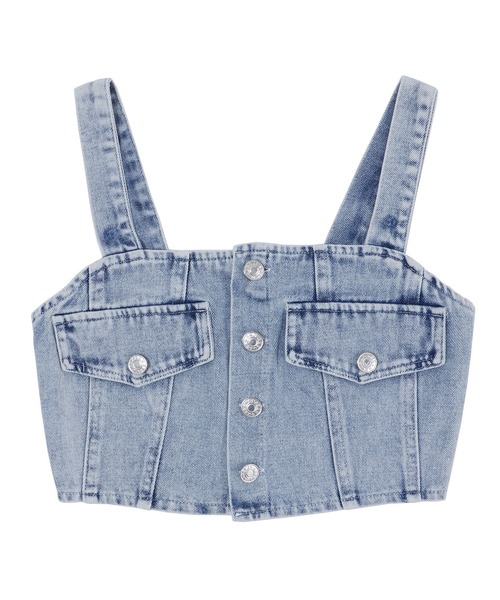 Figments(フィグメンツ)の「デニムビスチェ(ベスト・レディース・ブラック/ブルー・FREE)」の18枚目の写真