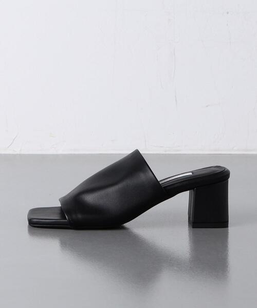 UNITED ARROWS ワイドスクエア ミュール　37ブラック UNITED ARROWS（ユナイテッドアローズ）の「ワイドスクエア