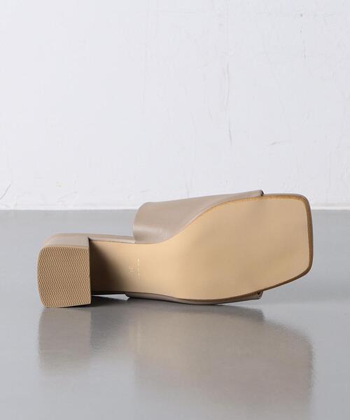 UNITED ARROWS（ユナイテッドアローズ）の「ワイドスクエア ミュール（サンダル・レディース・ホワイト/ブラック/ブラウン・38/35/36/37）」の16枚目の写真