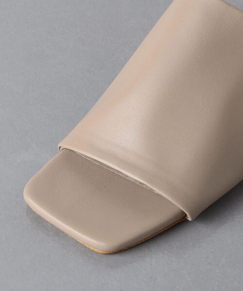 UNITED ARROWS（ユナイテッドアローズ）の「ワイドスクエア ミュール（サンダル・レディース・ホワイト/ブラック/ブラウン・38/35/36/37）」の12枚目の写真