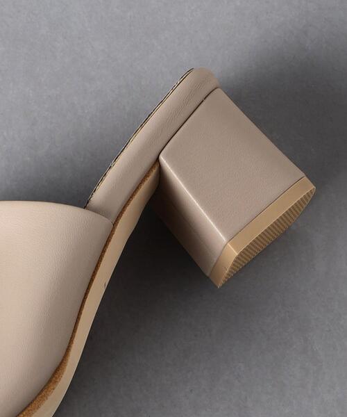 UNITED ARROWS ワイドスクエア ミュール　37ブラック UNITED ARROWS（ユナイテッドアローズ）の「ワイドスクエア