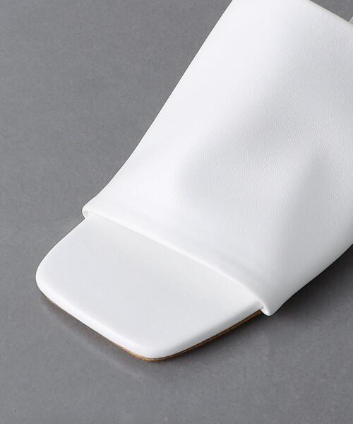 UNITED ARROWS（ユナイテッドアローズ）の「ワイドスクエア ミュール（サンダル・レディース・ホワイト/ブラック/ブラウン・38/35/36/37）」の7枚目の写真