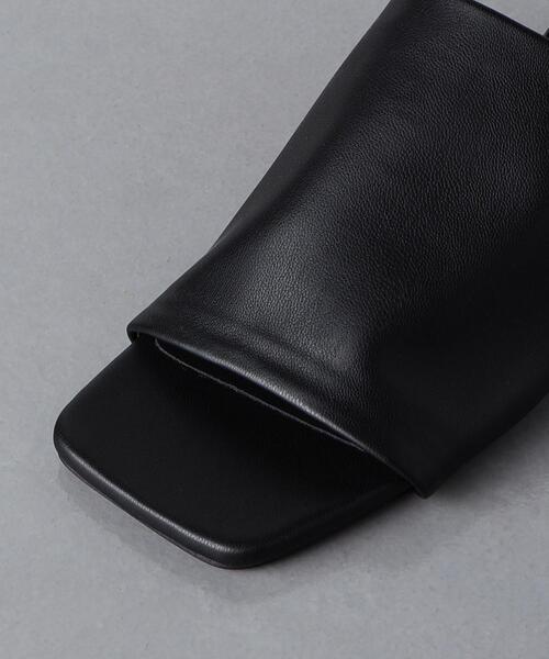 UNITED ARROWS ワイドスクエア ミュール　37ブラック UNITED ARROWS（ユナイテッドアローズ）の「ワイドスクエア