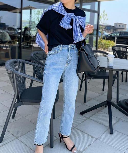 evernavy(エバーネイビー)の「【新サイズ追加】オーバーサイズTシャツ(Tシャツ/カットソー・レディース・ホワイト/ネイビー/ブラック・M/MS)」の5枚目の写真