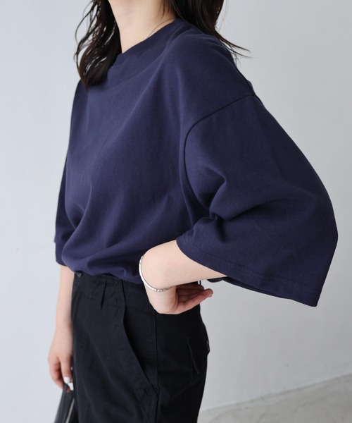 evernavy(エバーネイビー)の「【新サイズ追加】オーバーサイズTシャツ(Tシャツ/カットソー・レディース・ホワイト/ネイビー/ブラック・M/MS)」の18枚目の写真