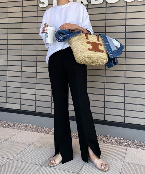 evernavy(エバーネイビー)の「【新サイズ追加】オーバーサイズTシャツ(Tシャツ/カットソー・レディース・ホワイト/ネイビー/ブラック・M/MS)」の4枚目の写真