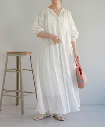 COLLAGE GALLARDAGALANTE | シアーラミー2WAYギャザーワンピース/WEB限定(シャツワンピース)