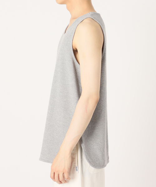 JOURNAL STANDARD relume(ジャーナルスタンダード レリューム)の「レイヤード ラウンドサーマルタンクトップ(タンクトップ・メンズ・ホワイト/ネイビー/グレー/サックスブルー・SMALL/LARGE/MEDIUM)」の7枚目の写真