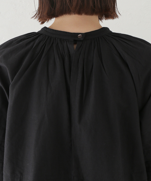 サラマリカC.LINEN JOINT LACE TOP：ブラウス sara mallika（サラ マリカ）の「【SARA MALLIKA/サラマリカ】C