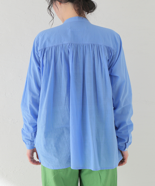 mii(ミー)の「【Mii / ミイ】HANDEMBROIDERED COTTON BLOUSE:ブラウス(シャツ/ブラウス・レディース・サックスブルー・SMALL)」の16枚目の写真