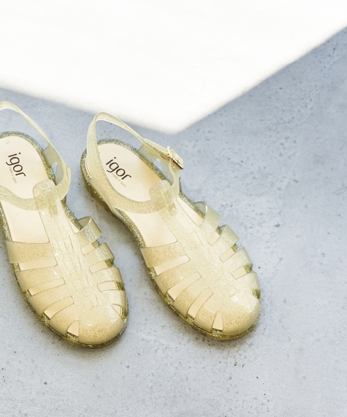 igor(イゴール)の「【igor / イゴール】 JERRY SANDALS(サンダル・レディース・アイボリー/ブラック/ベージュ/シルバー/ゴールド・23cm/22.5cm/24.5cm/24cm)」の5枚目の写真