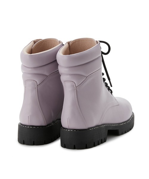 FURFUR（ファーファー）の「レースアップショートブーツ（ブーツ・レディース・ホワイト/ブラック/ラベンダー・38/36）」の10枚目の写真