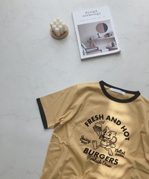 AS KNOW AS plus | 〇フロッキーリンガーTシャツ(Tシャツ/カットソー)