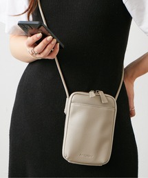 Actually | シュリンク フェイクレザー スマホショルダー(ショルダーバッグ)