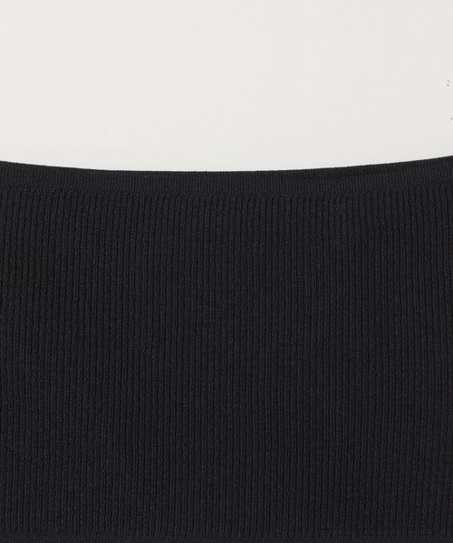 JEANASIS（ジーナシス）の「ニットバンドゥ/962719（チューブトップ・レディース・ブラック/カーキ・FREE）」の10枚目の写真