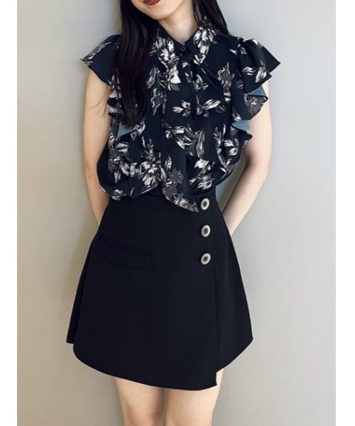 rienda（リエンダ）の「フリルスリーブボウタイブラウス（シャツ/ブラウス・レディース・グリーン系その他/ホワイト/ベージュ系その他/ブルー/ブルー系その他3・FREE）」の5枚目の写真