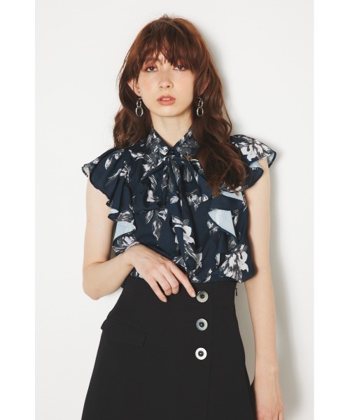 rienda（リエンダ）の「フリルスリーブボウタイブラウス（シャツ/ブラウス・レディース・グリーン系その他/ホワイト/ベージュ系その他/ブルー/ブルー系その他3・FREE）」の7枚目の写真