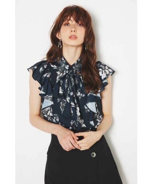 rienda（リエンダ）の「フリルスリーブボウタイブラウス（シャツ/ブラウス・レディース・グリーン系その他/ホワイト/ベージュ系その他/ブルー/ブルー系その他3・FREE）」の22枚目の写真