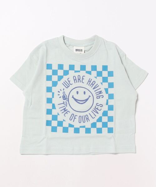 BREEZE（ブリーズ）の「ビビットモチーフTシャツ（Tシャツ/カットソー・キッズ・サックスブルー/ピンク/イエロー/ミント/オフホワイト・140/130/120/90/110/100/80）」の9枚目の写真