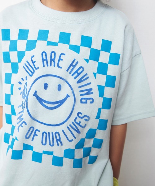 BREEZE（ブリーズ）の「ビビットモチーフTシャツ（Tシャツ/カットソー・キッズ・サックスブルー/ピンク/イエロー/ミント/オフホワイト・140/130/120/90/110/100/80）」の7枚目の写真