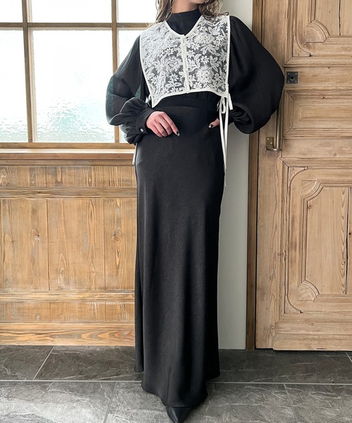 JUNOAH(ジュノア)の「レースVネックベスト(ベスト・レディース・アイボリー/ホワイト/ブラック・X-LARGE/MEDIUM/LARGE)」の17枚目の写真