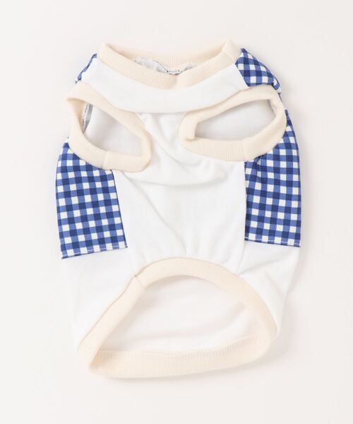 muum】犬服 チェック柄 小型犬 中型犬 タンクトップ(SU)（ペットウェア