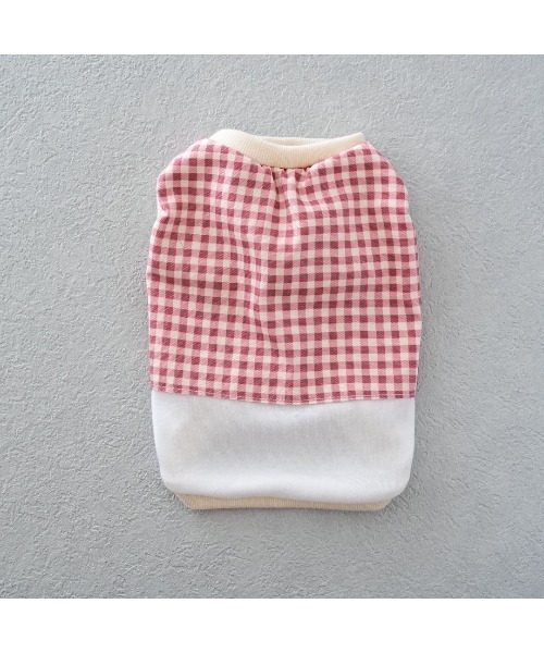 犬服ハンドメイド＊タータンチェックなバルーンタンク 犬服ハンドメイド＊タータンチェックなバルーンタンク 犬服