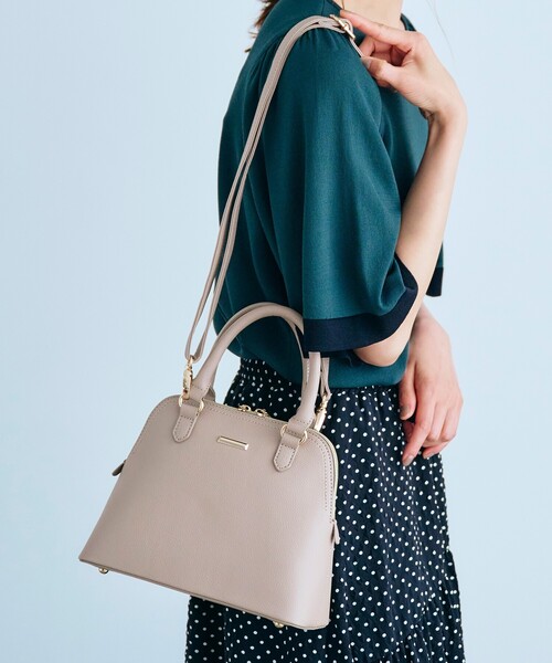 grove（グローブ）の「◆2WAYボストンバッグ（ハンドバッグ・レディース・ライトブルー/オレンジ/ダークグレー/ライトベージュ・00）」の3枚目の写真