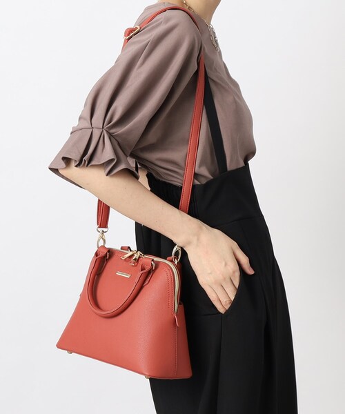 grove（グローブ）の「◆2WAYボストンバッグ（ハンドバッグ・レディース・ライトブルー/オレンジ/ダークグレー/ライトベージュ・00）」の4枚目の写真