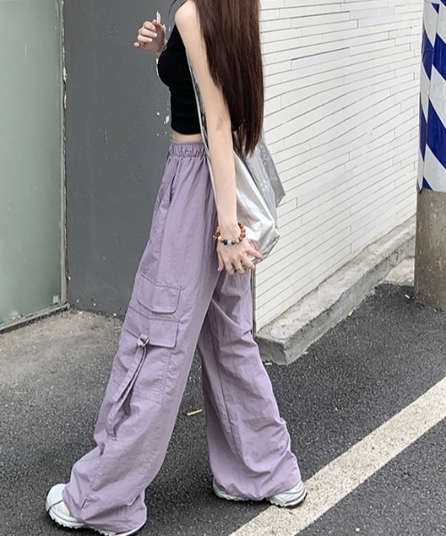 deux amour（ドゥーザムール）の「カーゴストレートパンツ（カーゴパンツ・レディース・パープル/グレー/カーキ・FREE）」の16枚目の写真